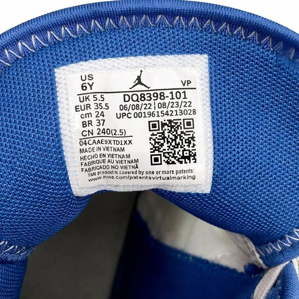 Jordan Why Not Zer0.5 GS White Blue Red Youth 6Y Basketball Shoes DQ8398-101